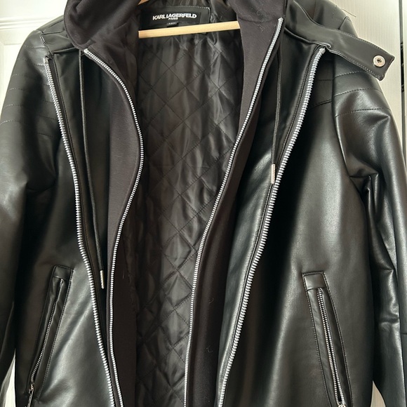 *Brand new with tags* Black Vegan Leather Jacket - Picture 6 of 8